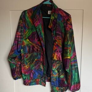 Vintage Multicolor Abstract Jacket